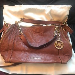 Brown leather Michael Kors purse